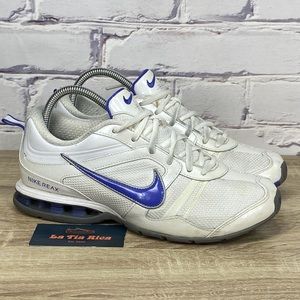 Nike Reax Revolution White Purple Sneakers